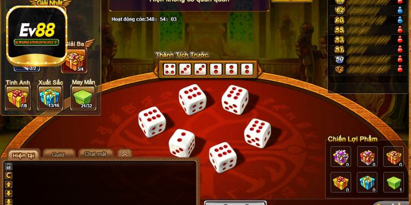Các cửa cược trong game lắc xí ngầu online